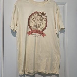 Unique Vintage Cream Lady and the Tramp Tee